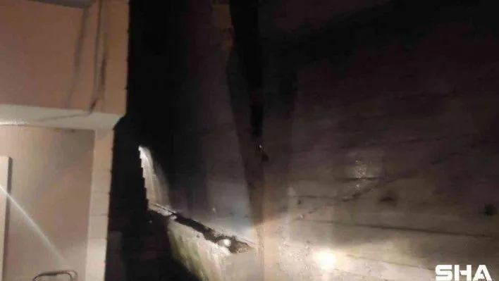 Toprak kaymasını önlemek için yapılan istinat duvarı yağmura dayanamadı