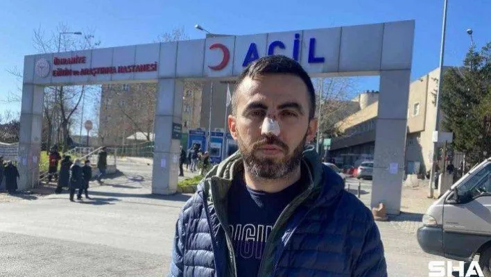 Ümraniye'de Covidli hastadan sağlık çalışanına saldırı: Kafa atıp burnunu kurdu