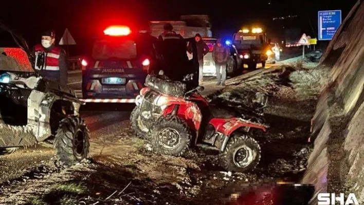 Arkadaşının aracını çekerken ATV ile kanala uçan sürücü hayatını kaybetti