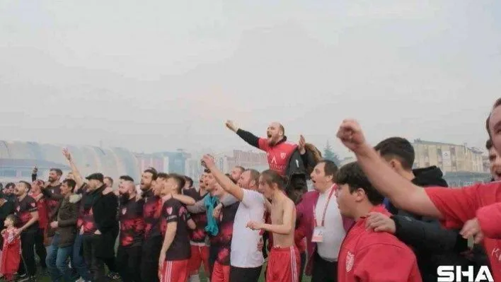 Bursa'da amatör takımın şampiyonluk videosu beğeni topladı