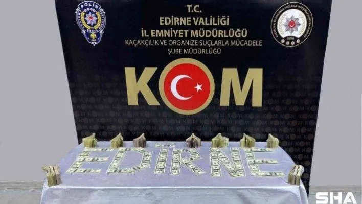 Edirne'de 2 milyon TL'lik sahte para operasyonu