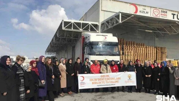 İdlib'deki çocukları ısıtmak için 3 tır yardım malzemesi Tuzla'dan yola çıktı