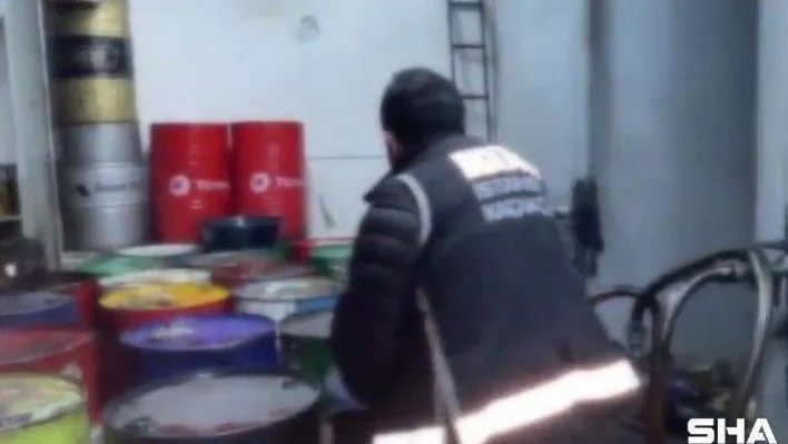 İstanbul'daki operasyonlarda 214 bin 300 litre kaçak akaryakıt ele geçirildi