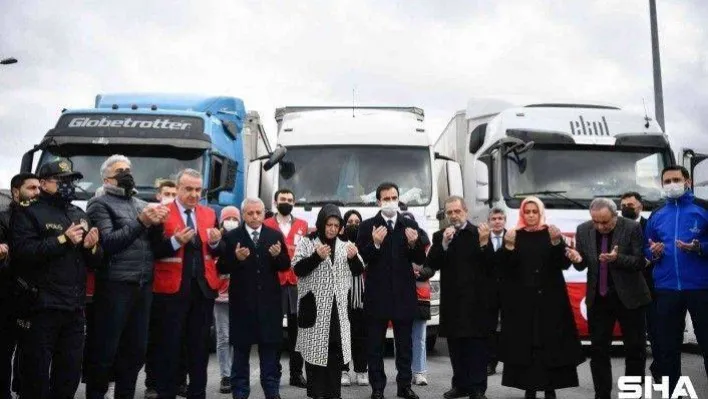 Sancaktepe'den İdlib'e insani yardım tırları yola çıktı