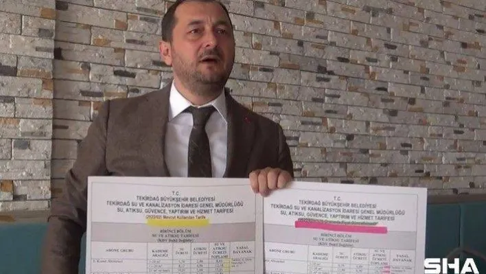 Suya yüzde 70 zam teklifi, Başkanın sosyal medya paylaşımıyla geri tepti