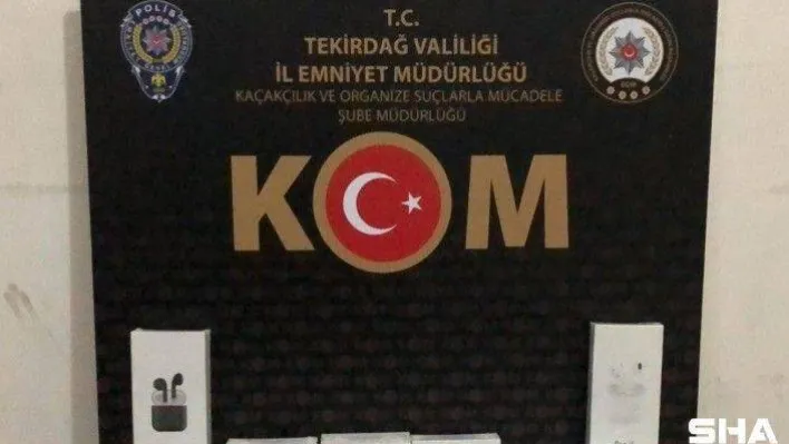 Tekirdağ'da kaçakçılık operasyonu: Binlerce malzeme ele geçirildi