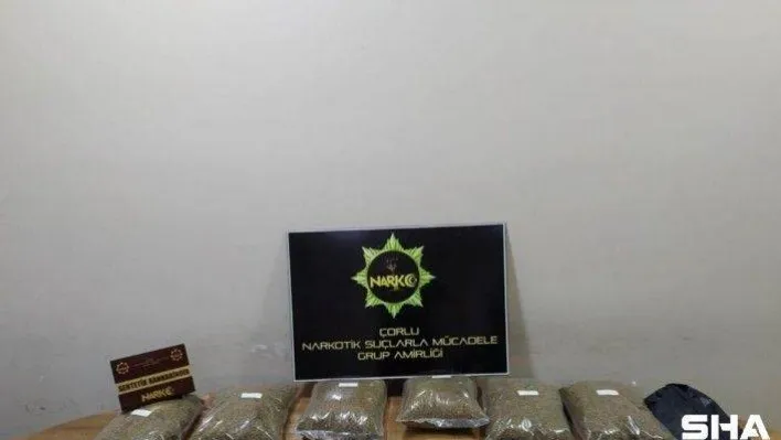 Tekirdağ'da torbacı operasyonu: 13 kilo uyuşturucu ele geçirildi