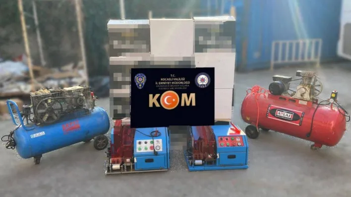 218 bin makaron ele geçirildi