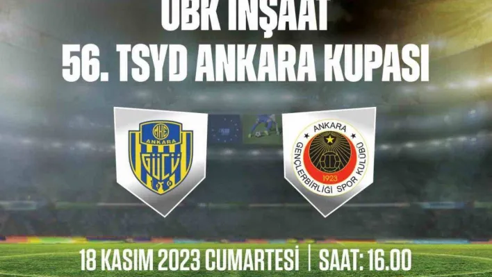 56. TSYD Ankara Şubesi Kupası, 18 Kasım'da oynanacak