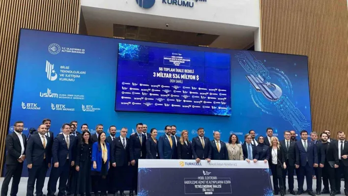 5G Yetkilendirme İhalesi'nde toplam ihale bedeli 3 milyar 534 milyon dolar oldu