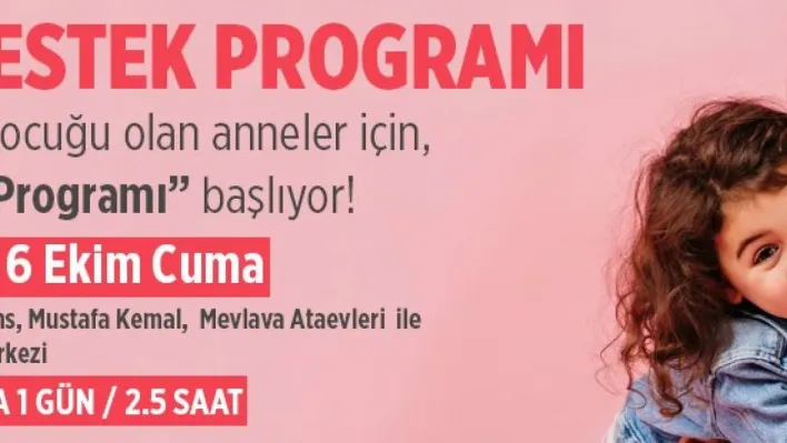 AÇEV iş birliğiyle 'Anne destek programı' başlıyor