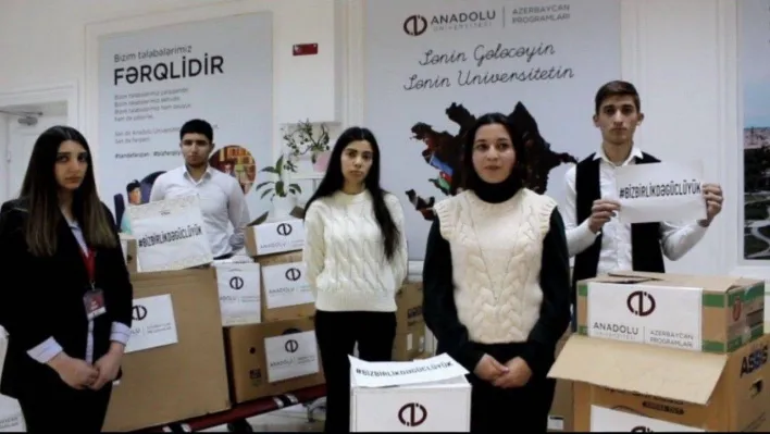 Açıköğretim Sistemi Azerbaycan Programları ailesinden depremzedelere yardım