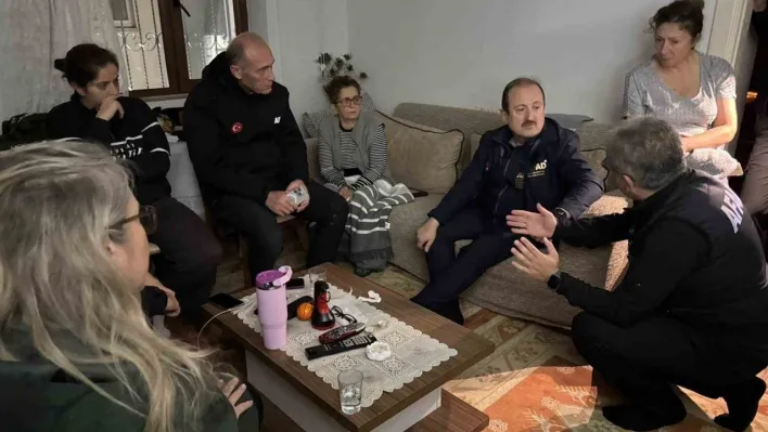 AFAD Başkanı selden etkilenen İzmir'de