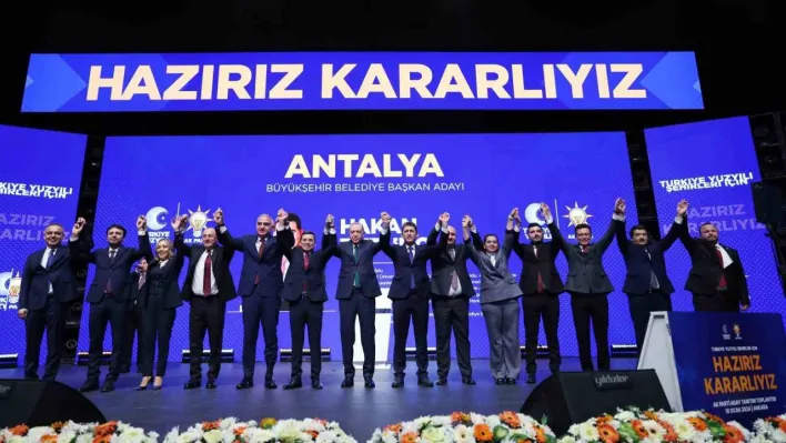 AK Parti Antalya Büyükşehir Belediye Başkan Adayı Hakan Tütüncü oldu.