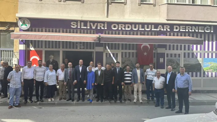 AK Parti Silivri İlçe Teşkilatı, Silivri Ordulular Derneği'nde Hemşehrileriyle Buluştu