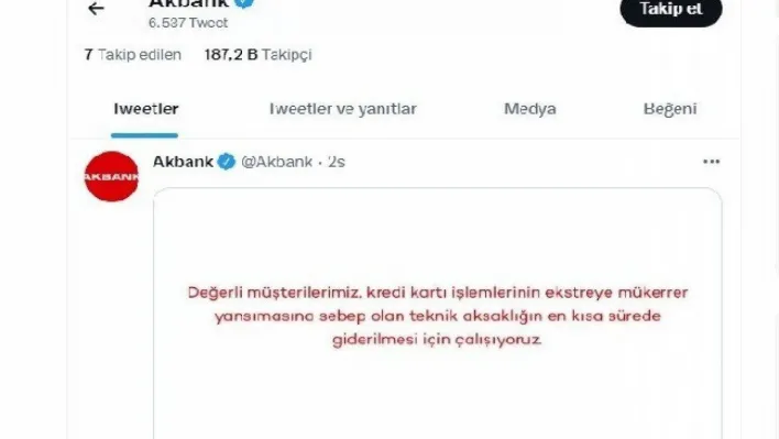 Akbank'tan taksitler iki kez çekildi, bankadan açıklama geldi