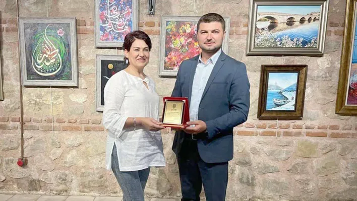 Akbaşak'a Silivri Belediyesinden plaket