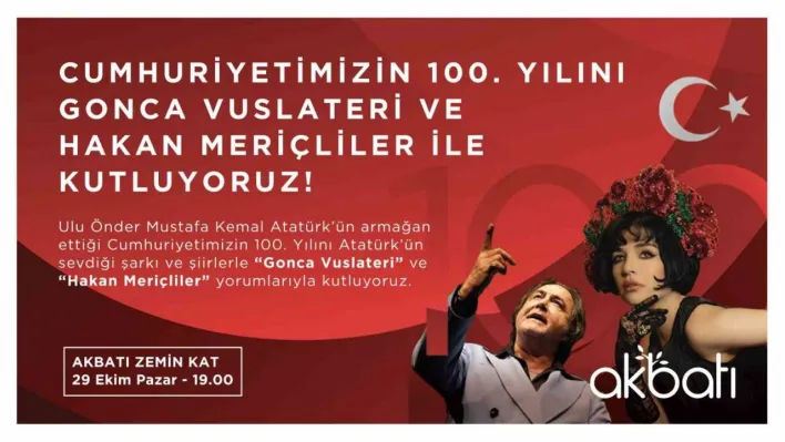 Akbatı, Cumhuriyetin 100. Yılını konser ve etkinliklerle kutlayacak