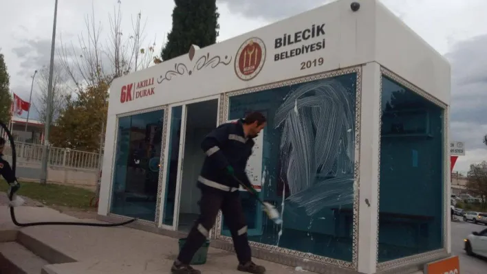 Akıllı durakların temizliği aksatılmıyor