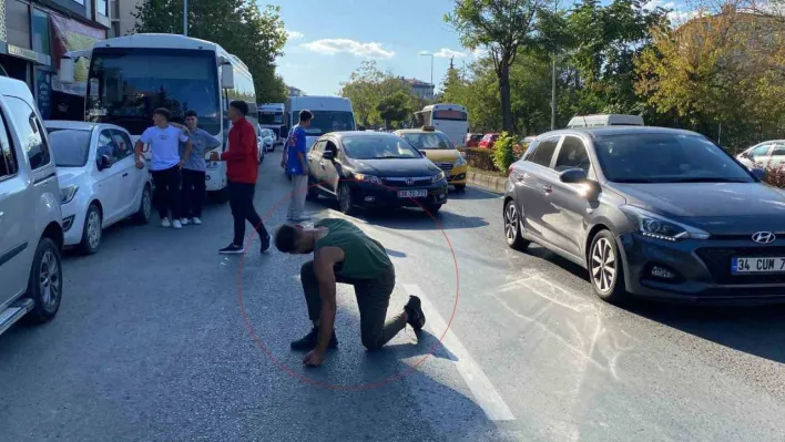 Alkollü şahıs trafiği birbirine kattı