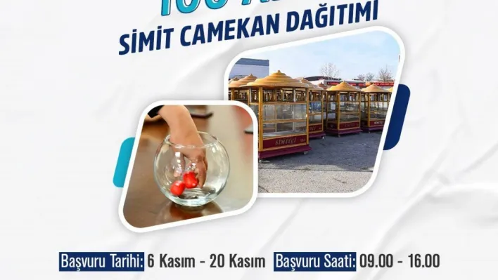 Ankara Büyükşehir Belediyesi engelli vatandaşlar için 100 simit camekanı dağıtacak