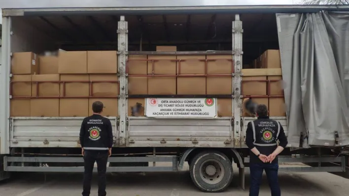 Ankara'da 3 ton 600 kilo kaçak tütün ele geçirildi