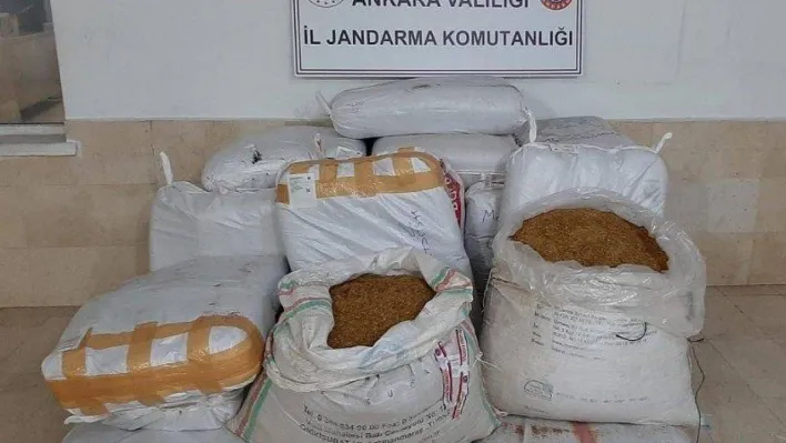 Ankara'da 500 kilogram kıyılmış tütün ele geçirildi