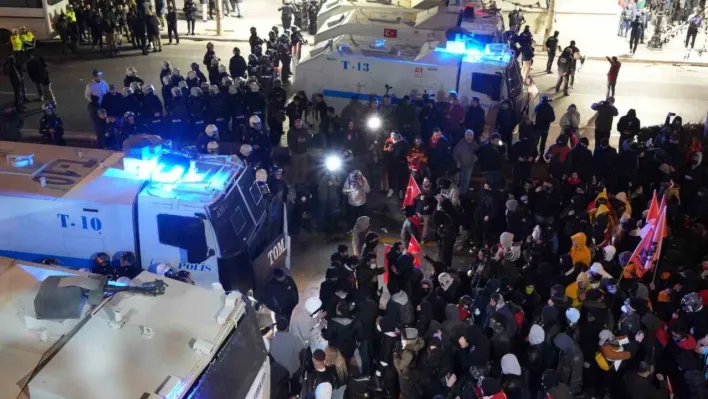 Ankara'da, Ekrem İmamoğlu'nun tutuklanması protesto edildi
