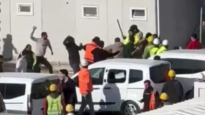Ankara'da inşaat işçileri arasında taşlı sopalı kavga
