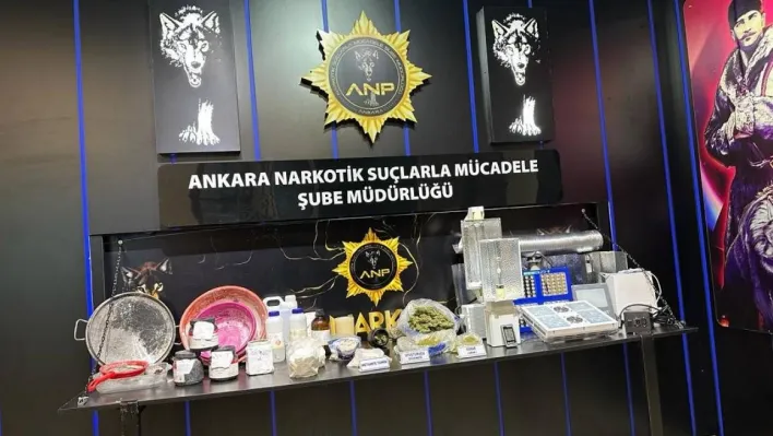 Ankara Emniyeti'nden uyuşturucu baskını: 3 tutuklu