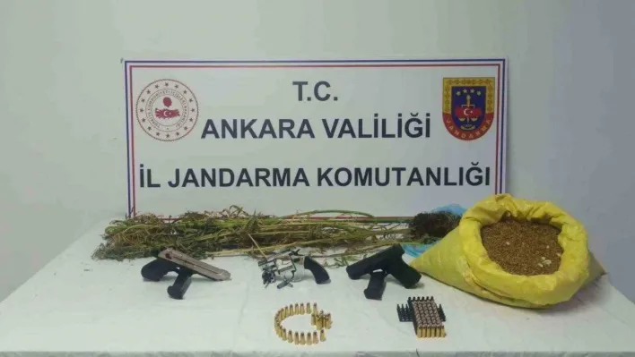 Ankara Jandarma'dan uyuşturucu operasyonu: 4 kilogram kenevir ele geçirildi