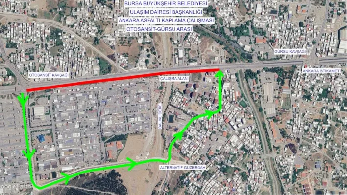 Ankara yolunda trafik düzenlemesi