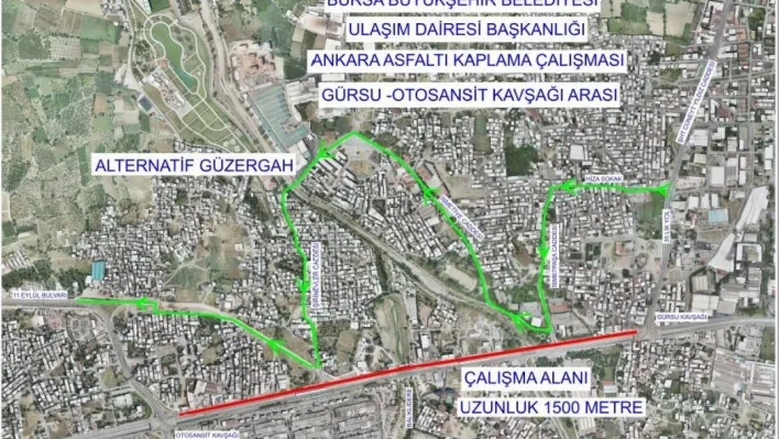 Ankara yolunda trafik düzenlemesi