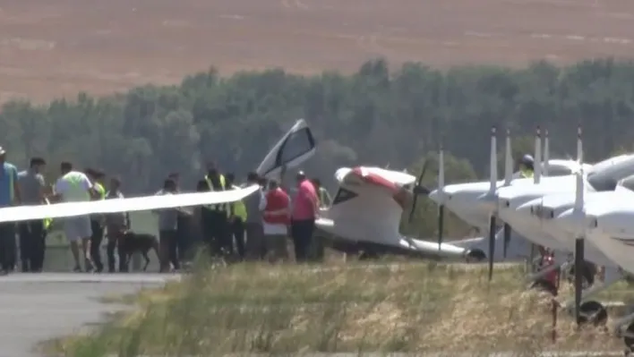 Arıza yapan uçak Hezarfen Havalimanı'na iniş yaptı