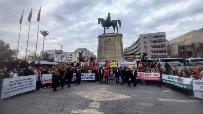 Atanmayan öğretmenler Ankara'da eylem yaptı