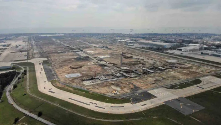 Atatürk Havalimanı Millet Bahçesi'ndeki çalışmalar havadan görüntülendi: Alan binlerce ağaçla kaplandı