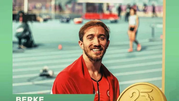 Atletizmde Berke Akçam'dan altın madalya