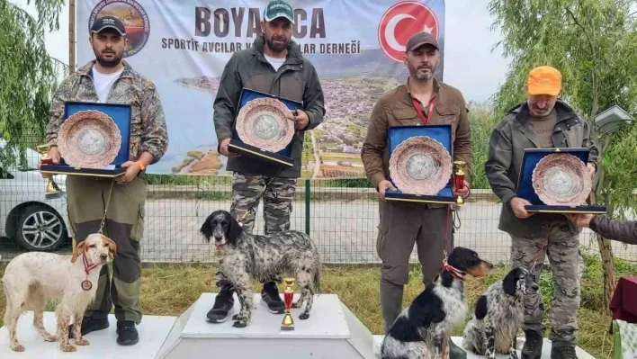 Avcı köpekler ilk sırayı almak için yarıştı