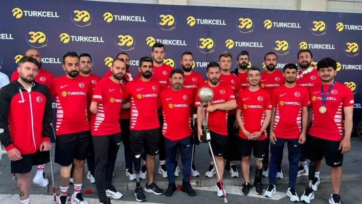 Avrupa şampiyonu Ampute Milli Futbol Takımı, yurda döndü