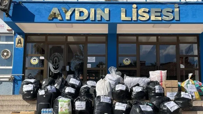 Aydın Lisesi'nden Kahramanmaraş'a destek