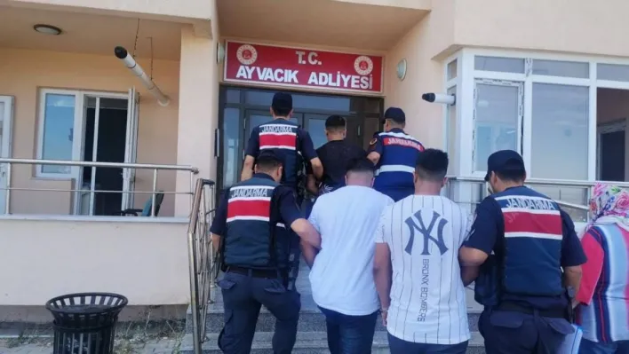 Ayvacık'ta zeytinyağ çalan 3 şüpheli jandarma tarafından yakalandı