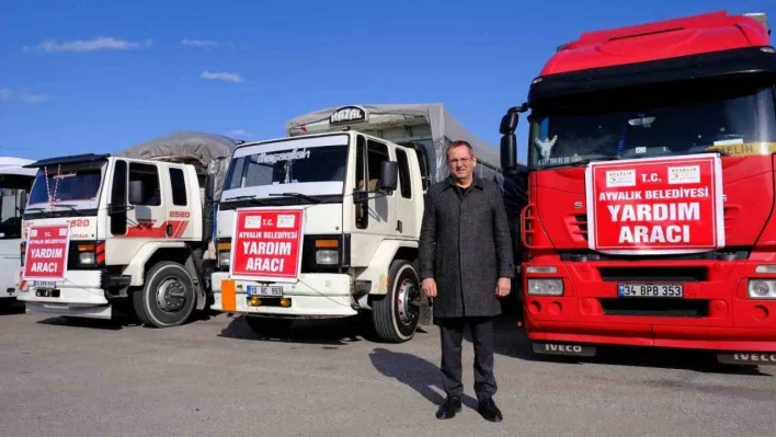 Ayvalık'tan deprem bölgesine yardım köprüsü kuruldu