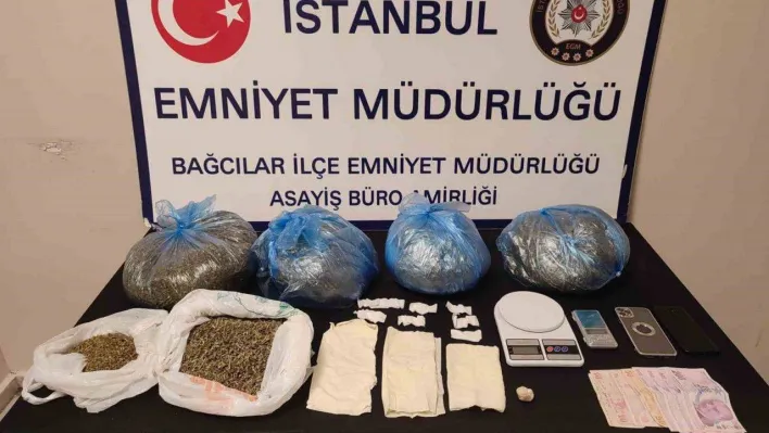 Bağcılar'da uyuşturucu denetimi: 4 kilo 330 gram bonzai ele geçirildi