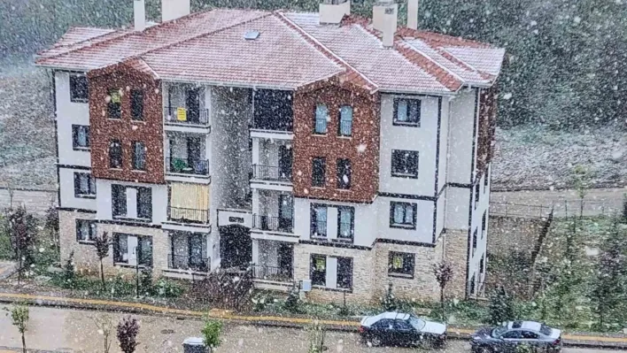 Bahar ayında şehir merkezinde lapa lapa kar: 'Sabah güneş vardı şimdi kar yağıyor'