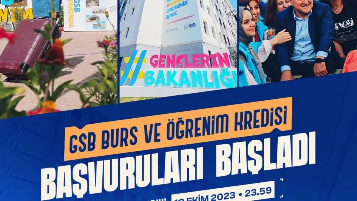 Bakan Bak: 'GSB Burs ve Öğrenim Kredisi başvuruları başladı'