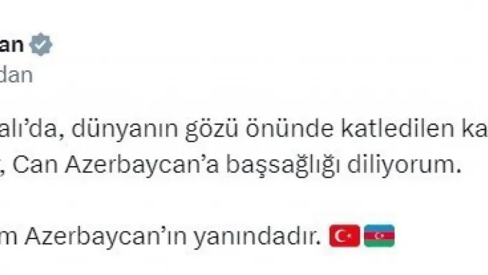 Bakan Fidan'dan Hocalı Katliamı mesajı