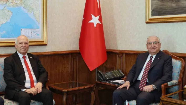 Bakan Güler, KKTC Cumhuriyet Meclisi Başkanı Töre ile bir araya geldi