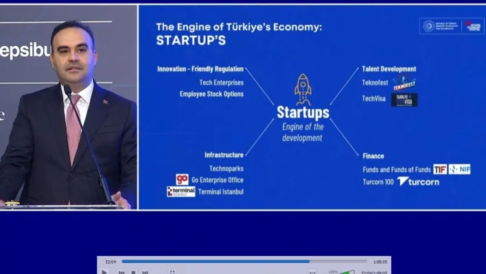Bakan Kacır: 'Turcorn'larımızın toplam değerinin 100 milyar dolara ulaşmasını hedefliyoruz'