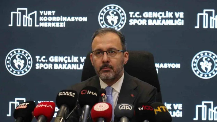 Bakan Kasapoğlu: 'Yurtlarımız, yüz yüze eğitime devam eden öğrencilerimizin hizmetinde olacak'