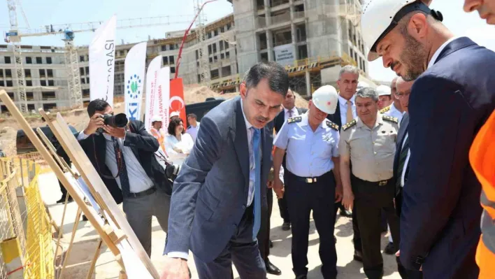 Bakan Kurum ve Bakan Güler'den Ay Yıldız Yerleşkesi'nde inceleme